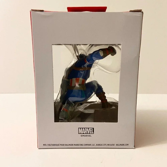 Hallmark Christmas Ornament Captain  America Marvel New - Picture 3 of 6